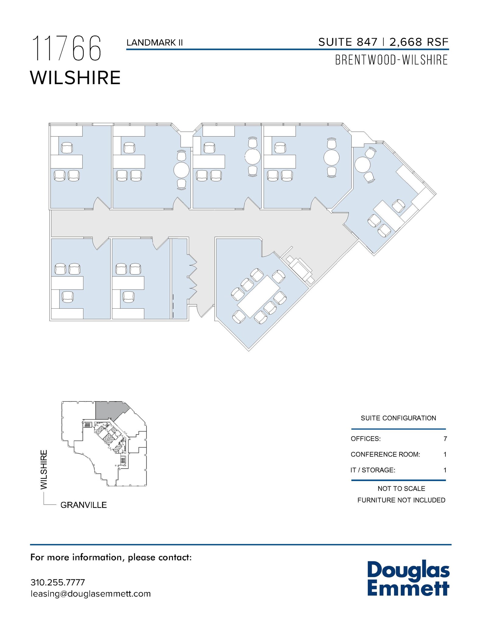 11766 Wilshire Blvd, Los Angeles, CA en alquiler Plano de la planta- Imagen 1 de 1