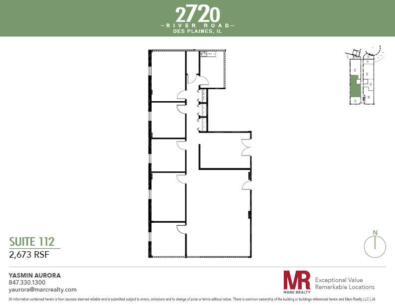 2720 S River Rd, Des Plaines, IL en alquiler Plano de la planta- Imagen 1 de 8