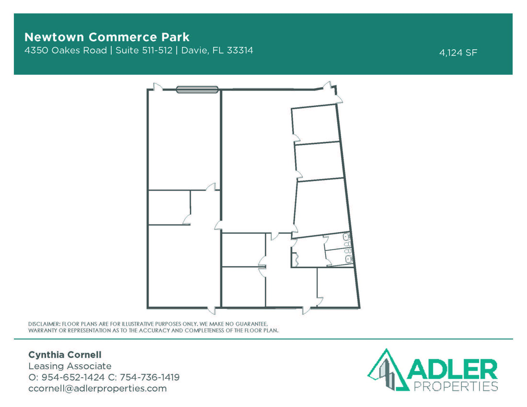 4350-4380 Oakes Rd, Davie, FL en alquiler Plano de la planta- Imagen 1 de 1