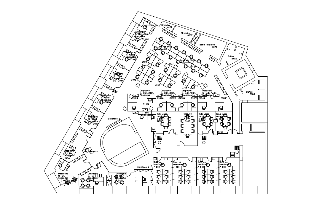 Oficina en Madrid, Madrid en alquiler Plano de planta tipo- Imagen 1 de 1