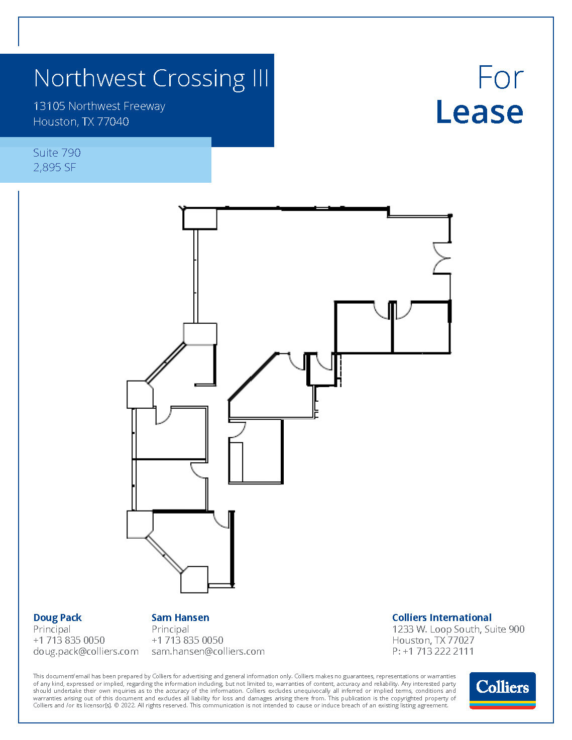 13105 Northwest Fwy, Houston, TX en alquiler Plano de la planta- Imagen 1 de 1