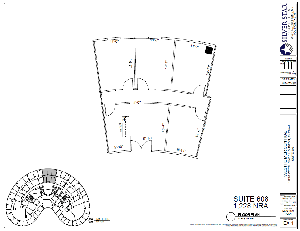 11200 Westheimer Rd, Houston, TX en venta Plano de la planta- Imagen 1 de 1