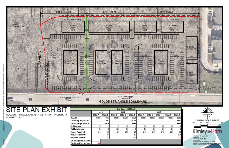 NEQ Golden Triangle &  Alta Vista Rd, Fort Worth, TX en venta - Plano del sitio - Imagen 2 de 2