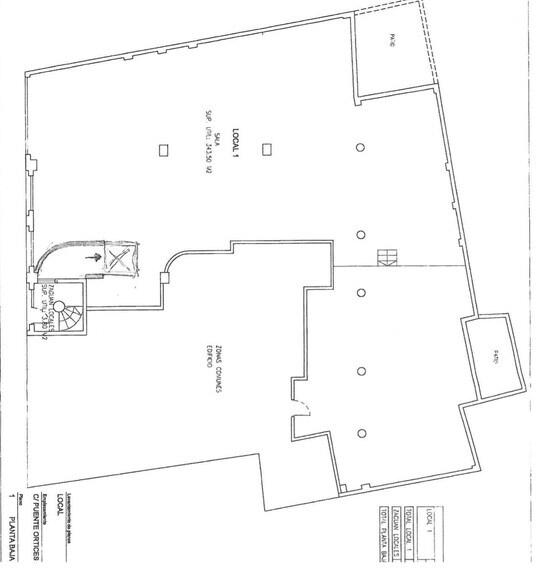 Local en Elche en alquiler - Plano de la planta - Imagen 1 de 7