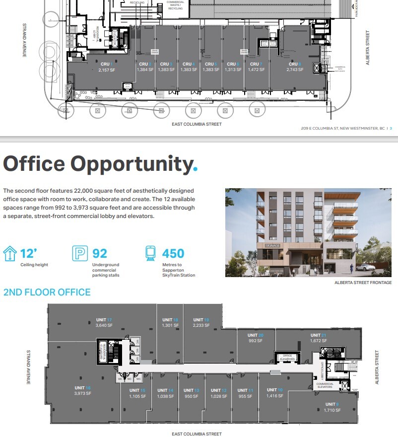 145-201 E Columbia St, New Westminster, BC en alquiler Plano de la planta- Imagen 1 de 1