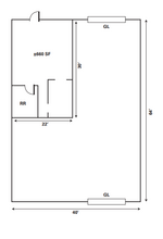 8231 Alpine Ave, Sacramento, CA en alquiler Plano de la planta- Imagen 2 de 2