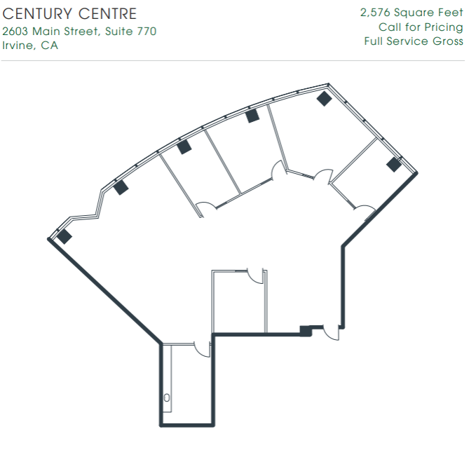 2601-2603 Main St, Irvine, CA en alquiler Plano de la planta- Imagen 1 de 1