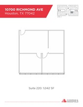 10700 Richmond Ave, Houston, TX en alquiler Plano de la planta- Imagen 1 de 1