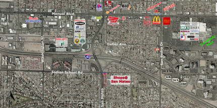 2130 NE San Mateo, Albuquerque, NM - VISTA AÉREA  vista de mapa