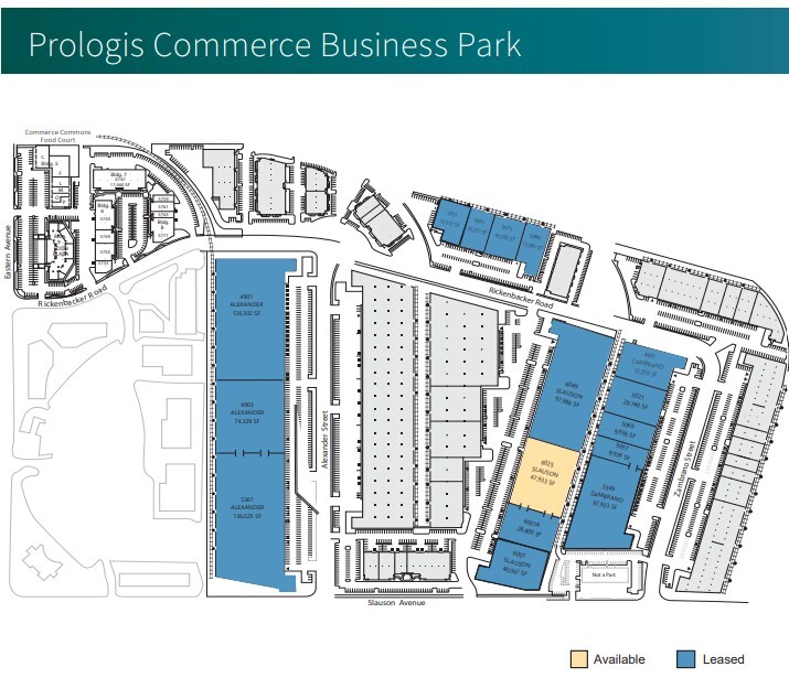 6007-6025 E Slauson Ave, Commerce, CA en alquiler Plano de la planta- Imagen 1 de 2