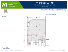 1122 Kenilworth Dr, Towson, MD en alquiler Plano de la planta- Imagen 1 de 1