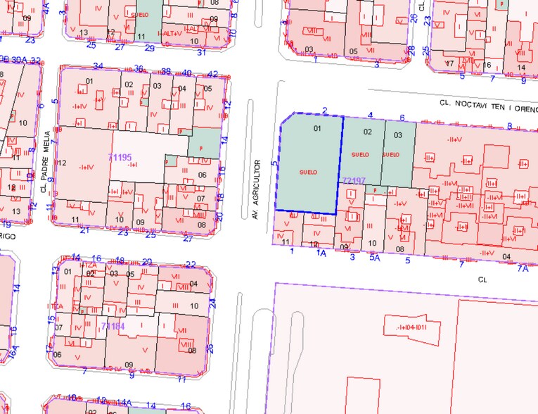 Carrer n'Octavi Ten i Orenga, La Vall d'Uixó, Castellón en venta - Plano de solar - Imagen 1 de 1