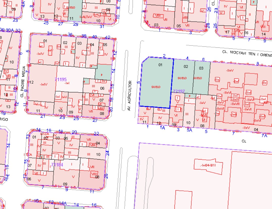Carrer n'Octavi Ten i Orenga, La Vall d'Uixó, Castellón en venta Plano de solar- Imagen 1 de 2