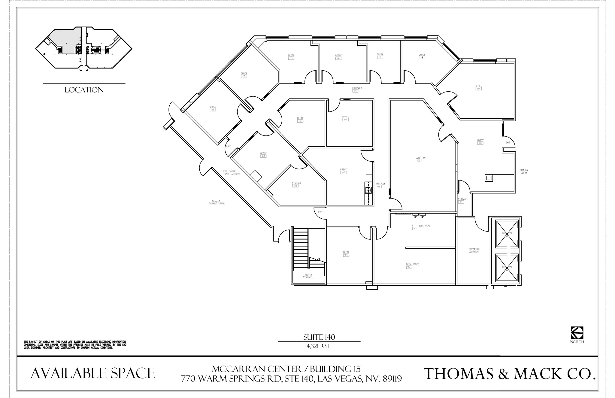 770 E Warm Springs Rd, Las Vegas, NV en alquiler Plano de la planta- Imagen 1 de 1