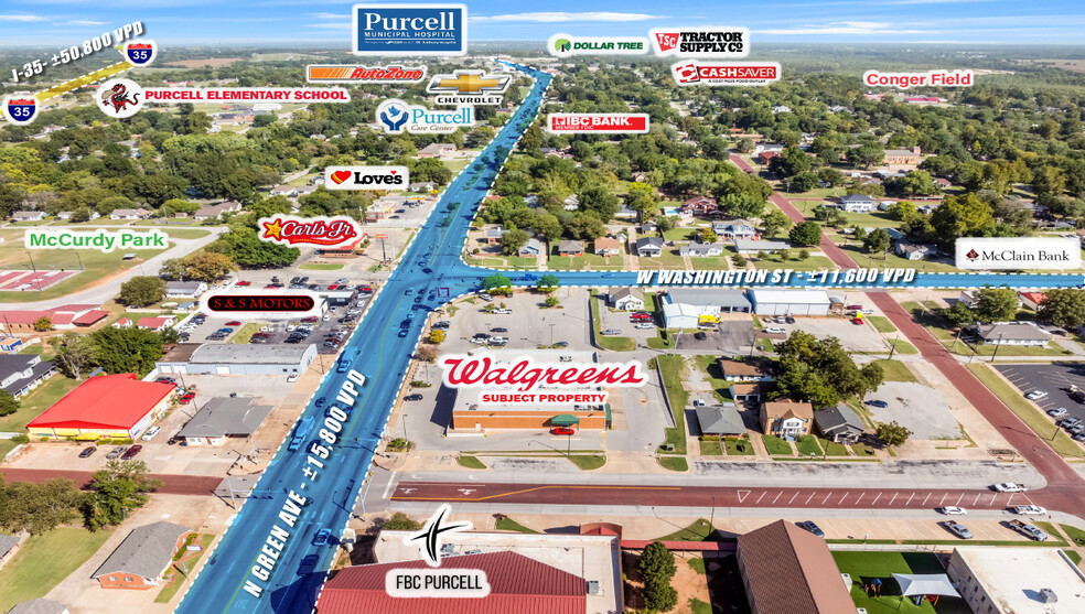 116 N Green Ave, Purcell, OK en venta - Foto del edificio - Imagen 3 de 3