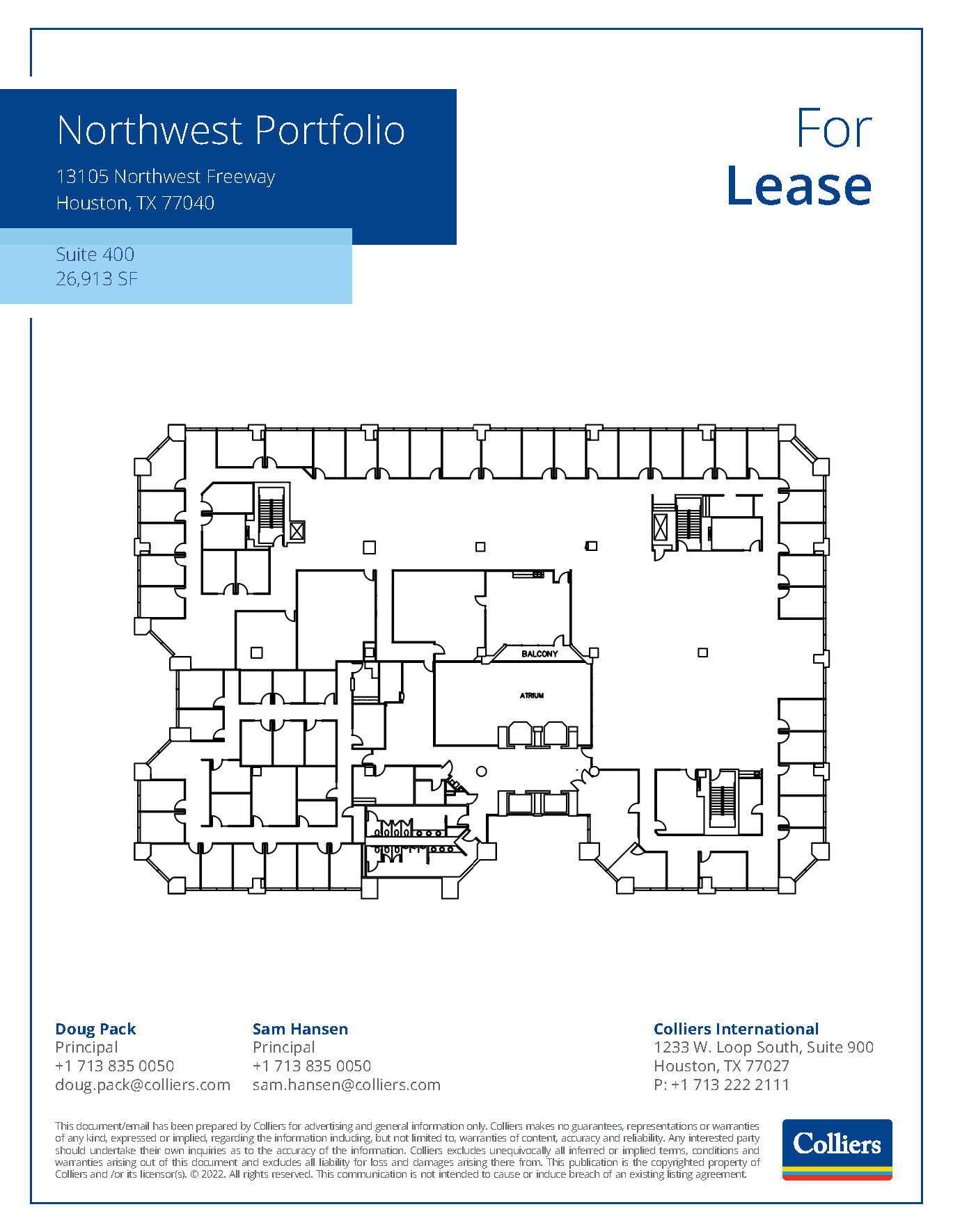 13105 Northwest Fwy, Houston, TX en alquiler Plano de la planta- Imagen 1 de 1