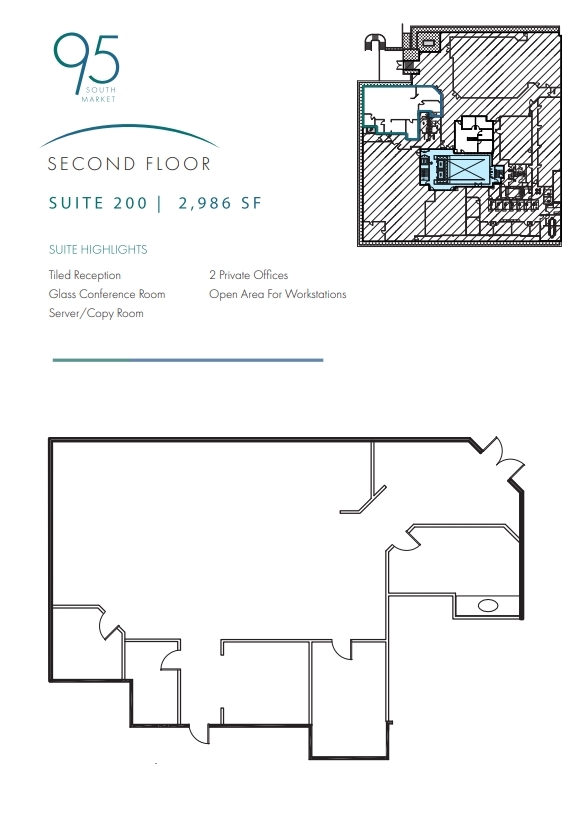 95 S Market St, San Jose, CA en alquiler Plano de la planta- Imagen 1 de 1