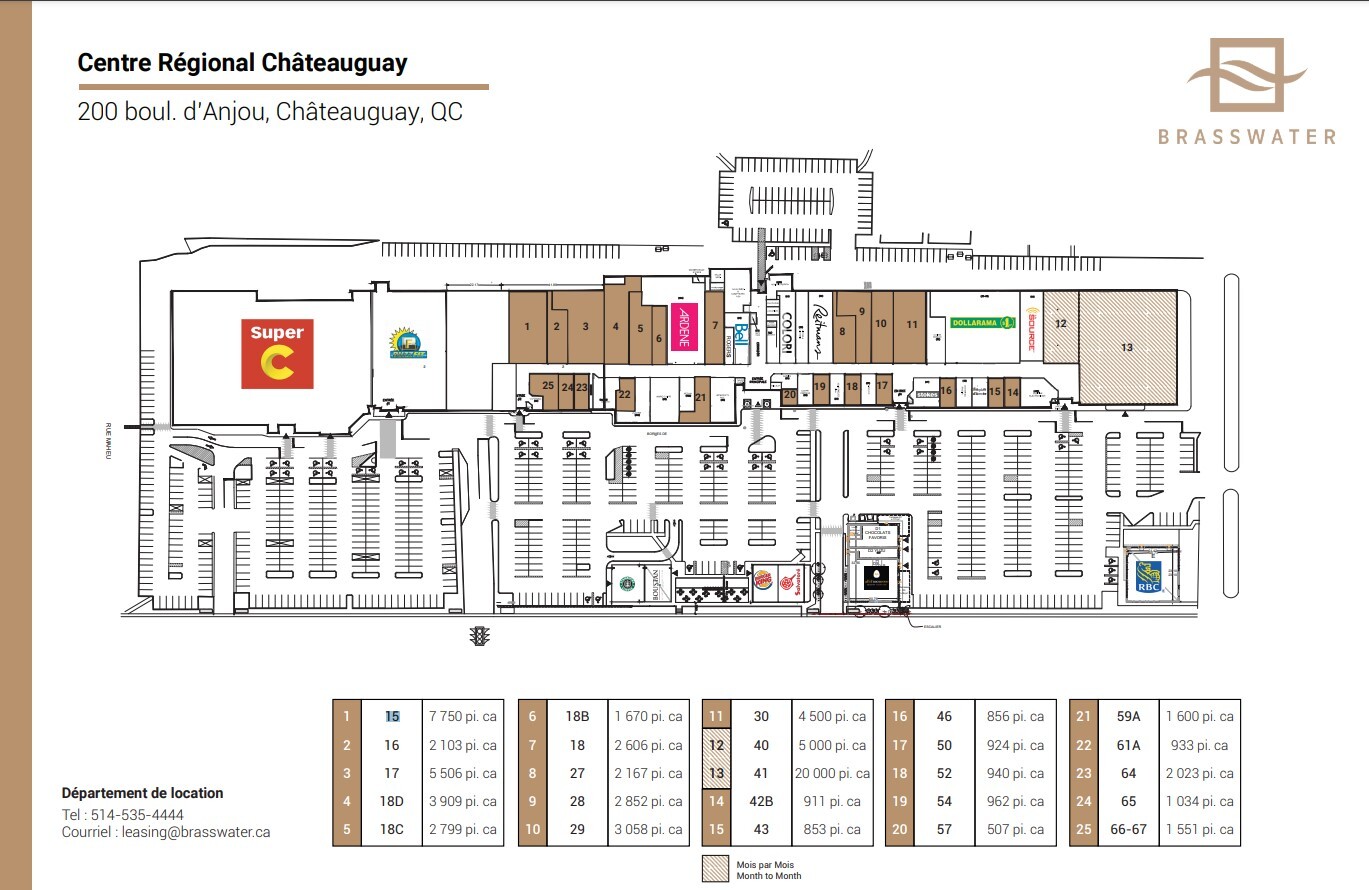 200 Blvd D’Anjou, Châteauguay, QC en alquiler Plano de la planta- Imagen 1 de 1