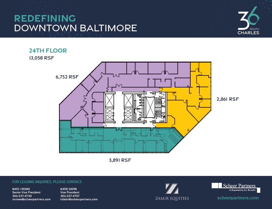 36 S Charles St, Baltimore, MD en alquiler Plano de la planta- Imagen 1 de 1