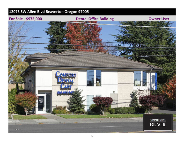 12075 SW Allen Blvd, Beaverton, OR en venta - Foto del edificio - Imagen 1 de 10