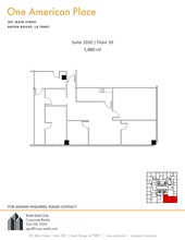 301 N Main St, Baton Rouge, LA en alquiler Plano del sitio- Imagen 1 de 1