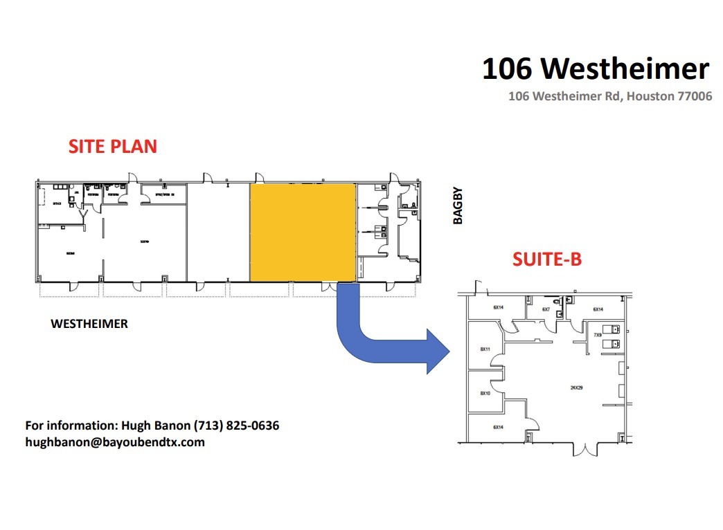 106 Westheimer Rd, Houston, TX en alquiler Plano de la planta- Imagen 1 de 1