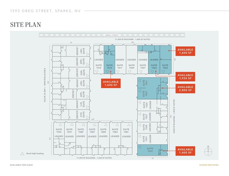 1503 – 1613 Greg St, Sparks, NV en alquiler - Plano del sitio - Imagen 2 de 4