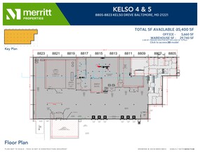 8841-8867 Kelso Dr, Essex, MD en alquiler Plano del sitio- Imagen 2 de 2