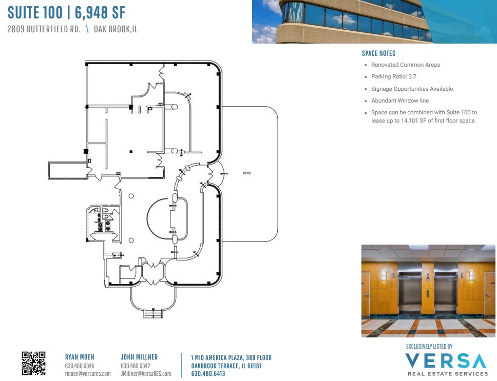 2707 Butterfield Rd, Oak Brook, IL en alquiler Plano de la planta- Imagen 1 de 2