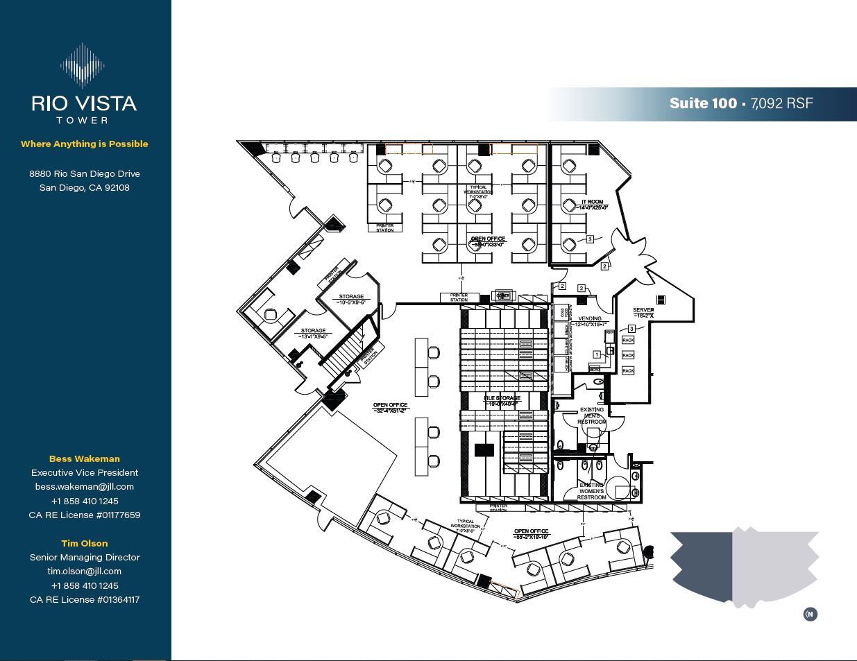 8880 Rio San Diego Dr, San Diego, CA en alquiler Plano de la planta- Imagen 1 de 1