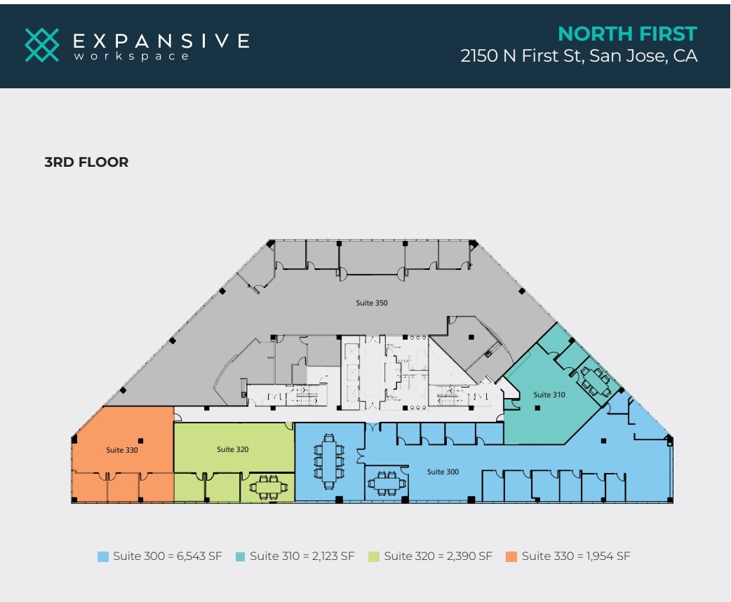 2150 N 1st St, San Jose, CA en alquiler Plano de la planta- Imagen 1 de 9