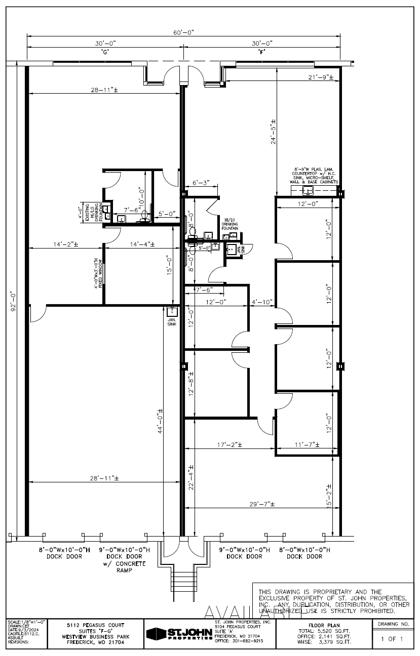 5100 Pegasus Ct, Frederick, MD en alquiler Plano de la planta- Imagen 1 de 1