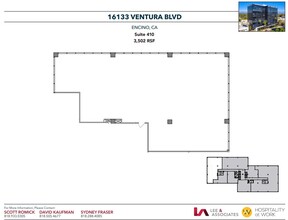 16133 Ventura Blvd, Encino, CA en alquiler Plano de la planta- Imagen 1 de 1