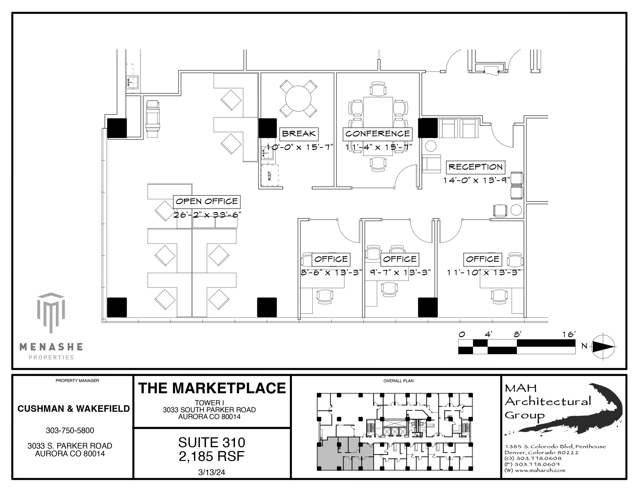 3025 S Parker Rd, Aurora, CO en alquiler Plano de la planta- Imagen 1 de 1