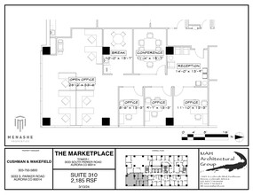 3025 S Parker Rd, Aurora, CO en alquiler Plano de la planta- Imagen 1 de 1