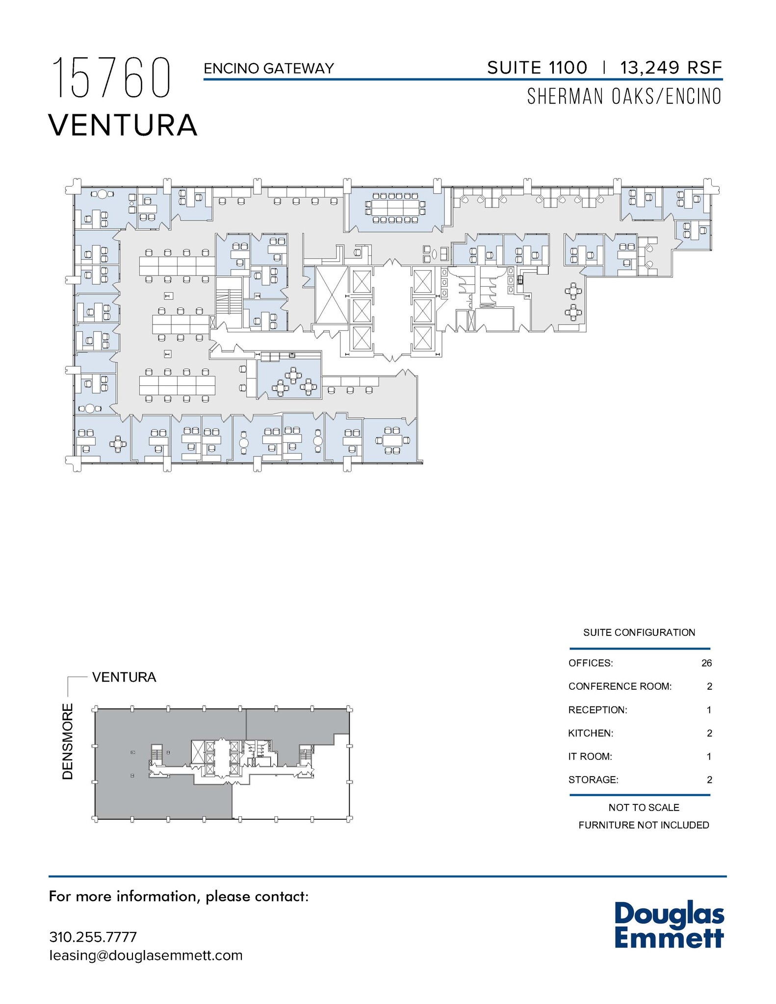 15760 Ventura Blvd, Encino, CA en alquiler Plano de la planta- Imagen 1 de 1