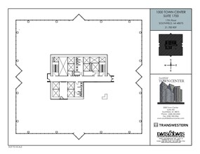 1000-4000 Town Center, Southfield, MI en alquiler Plano de la planta- Imagen 1 de 2