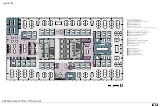 550 W Adams St, Chicago, IL en alquiler Plano de la planta- Imagen 1 de 1