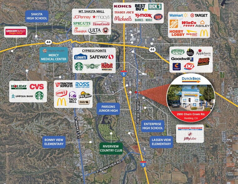 2900 Churn Creek Rd, Redding, CA en venta - Foto del edificio - Imagen 3 de 5