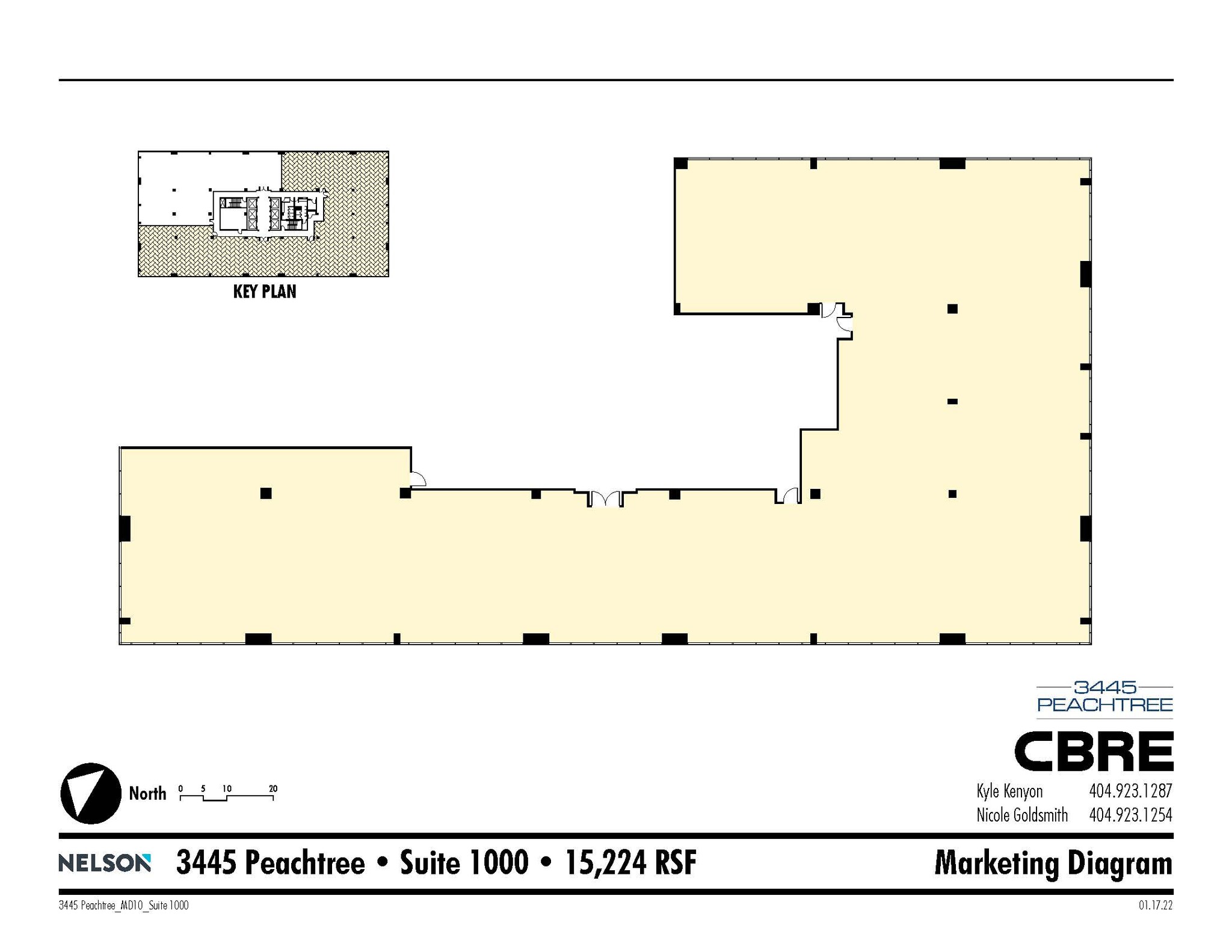 3445 Peachtree Rd NE, Atlanta, GA en alquiler Plano de la planta- Imagen 1 de 1