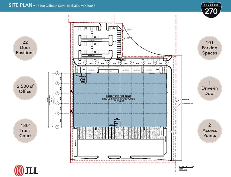 15400 Calhoun Dr, Rockville, MD en alquiler - Plano del sitio - Imagen 2 de 2