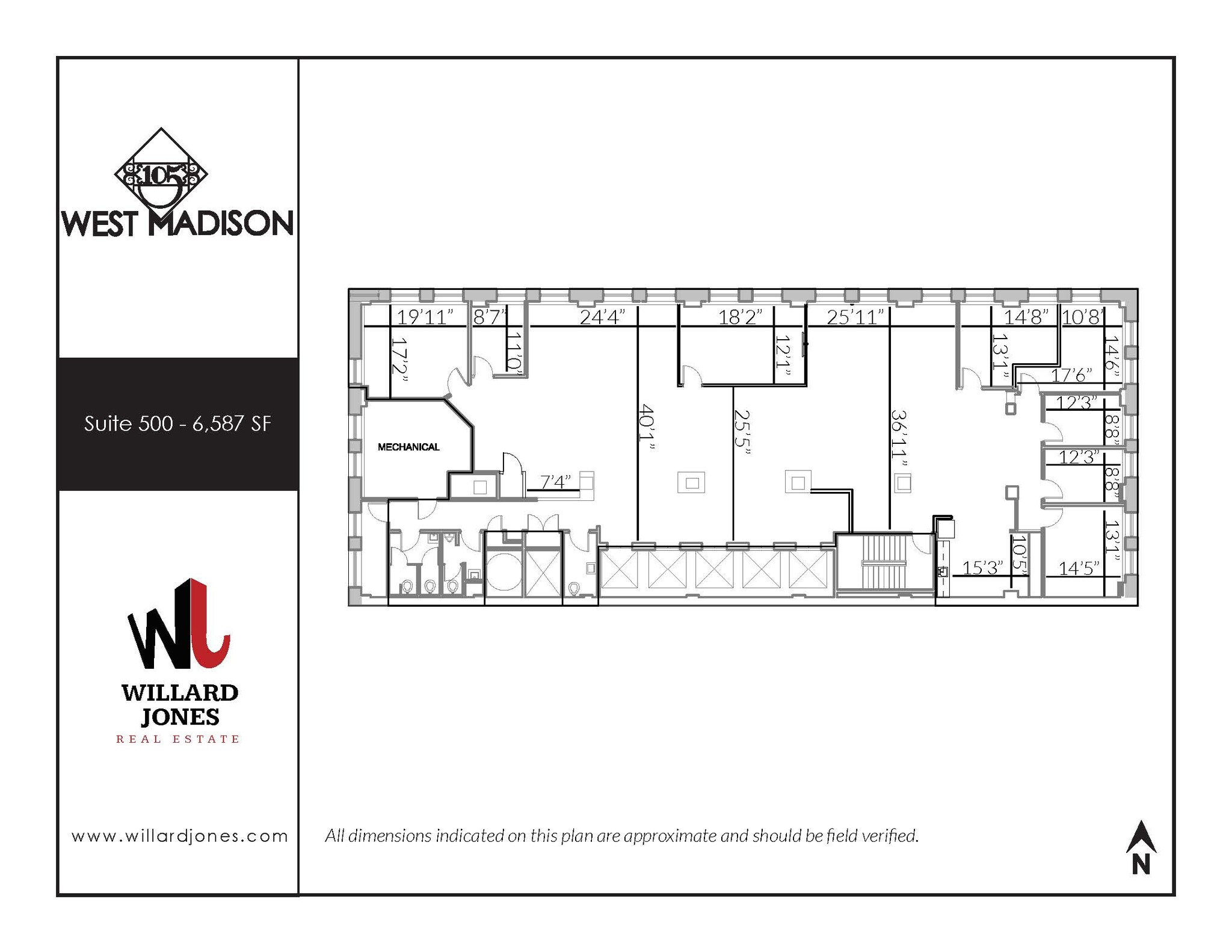 105 W Madison St, Chicago, IL en alquiler Plano de la planta- Imagen 1 de 9