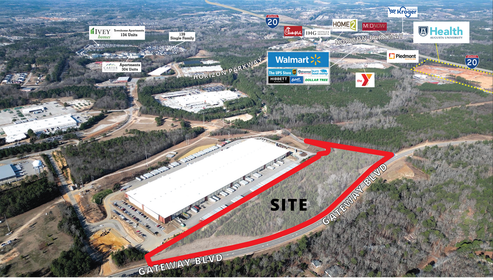 15.79 AC Gateway blvd, Grovetown, GA en venta - Foto del edificio - Imagen 1 de 5