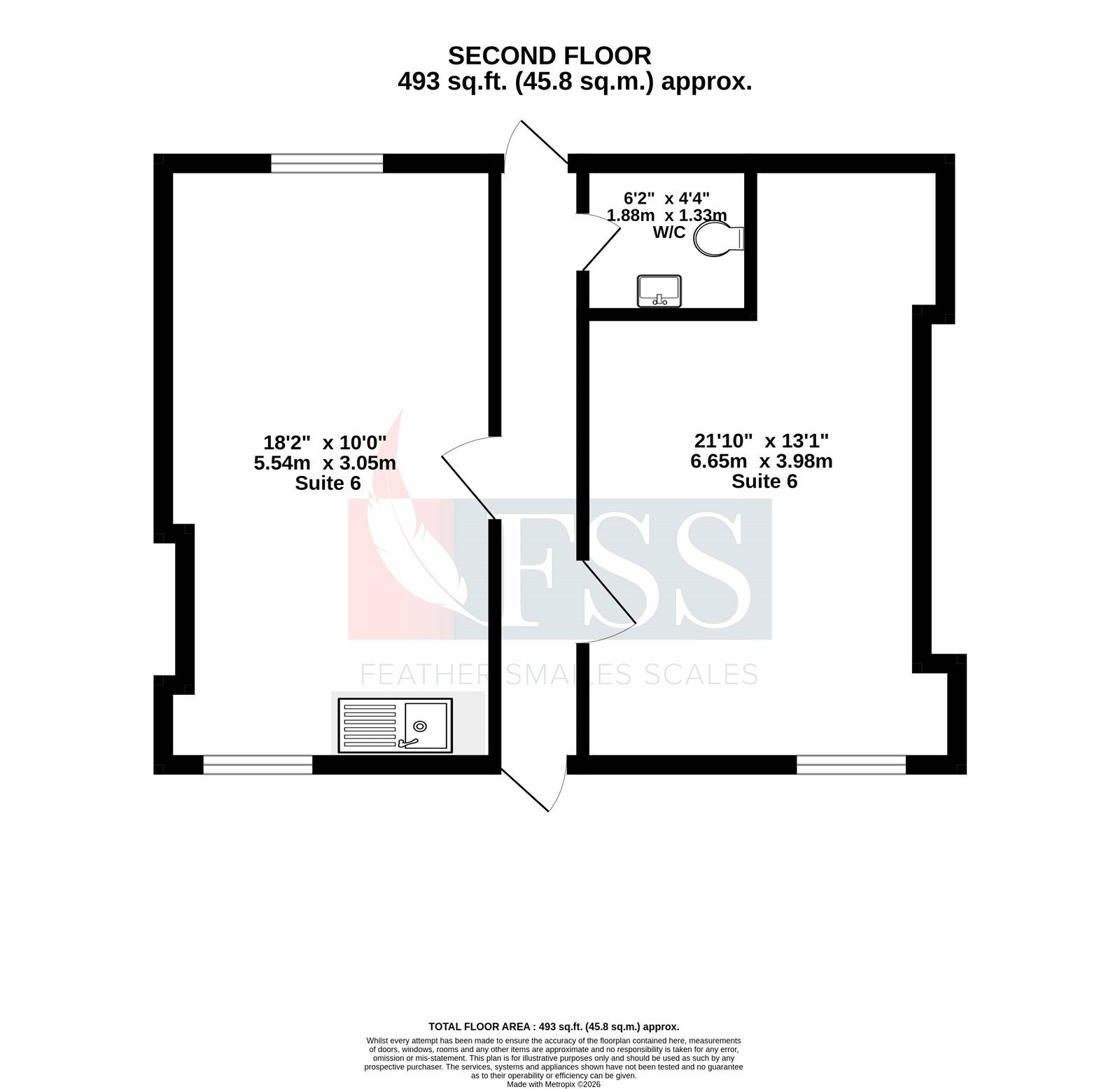 22A Oxford St, Harrogate en alquiler Plano de la planta- Imagen 1 de 10