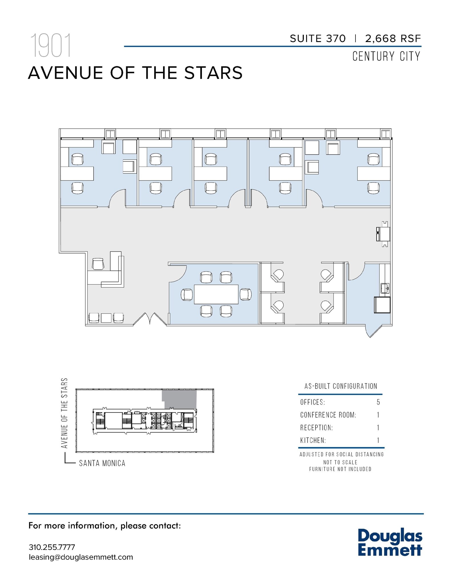 1901 Avenue of the Stars, Los Angeles, CA en alquiler Plano de la planta- Imagen 1 de 1