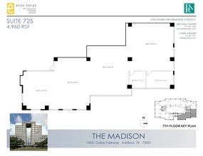 15851 Dallas Pkwy, Addison, TX en alquiler Plano de la planta- Imagen 1 de 1