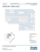 1801 Century Park E, Los Angeles, CA en alquiler Plano de la planta- Imagen 1 de 1