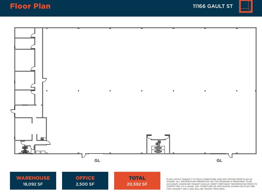 11166 Gault St, North Hollywood, CA en alquiler Plano de la planta- Imagen 1 de 1