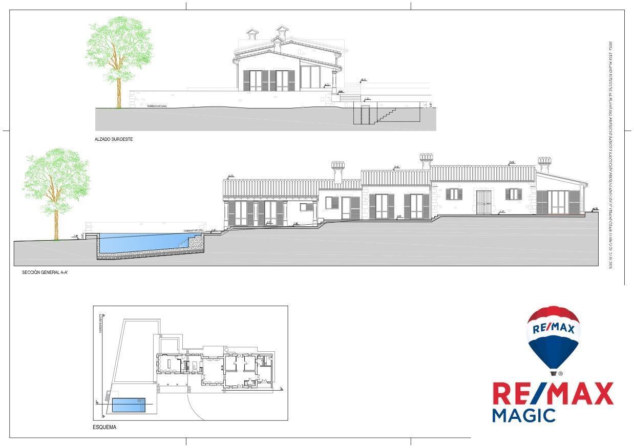 Terreno en Alaró, Islas Baleares en venta Plano de la planta- Imagen 1 de 7