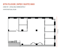 1850 M St NW, Washington, DC en alquiler Plano de la planta- Imagen 2 de 3